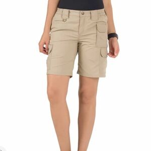 NWT 5.11 Tactical Women’s Taclite Pro 9” Ripstop Shorts Sz 10 Khaki Tan Cargo